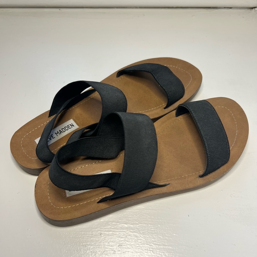 Steve Madden Roma Sandals in Black - Women’s Size 8 - Picture 3 of 6